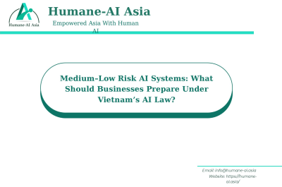 Medium–Low Risk AI Systems: What Should Businesses Prepare Under Vietnam’s AI Law?
